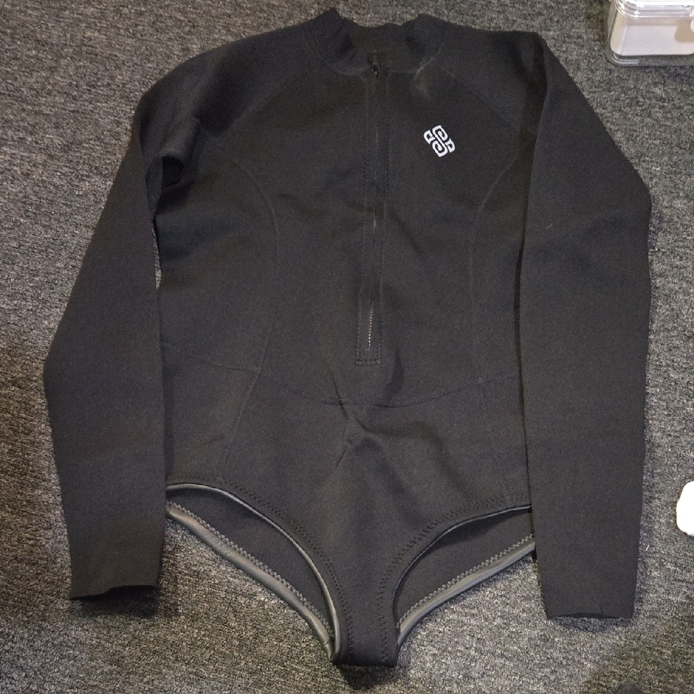 Seaskin Black Neoprene Wetsuit